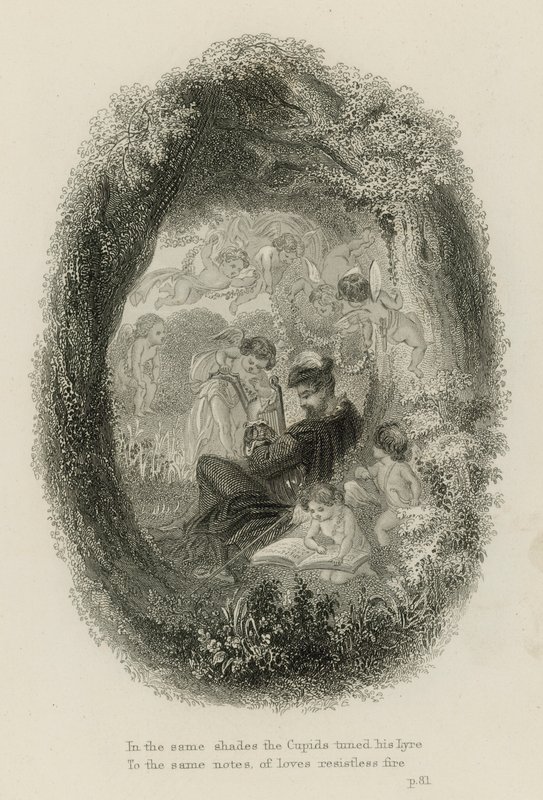 Scène uit Windsor Forest, door Alexander Pope door Scottish School