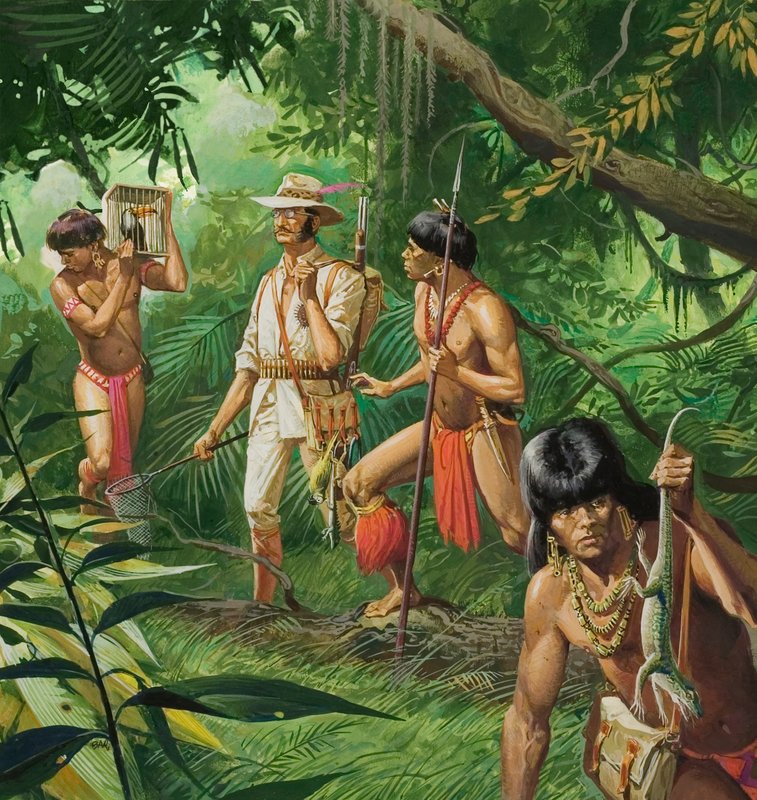 Henry Bates, ontdekkingsreiziger van het Amazonegebied door Severino Baraldi