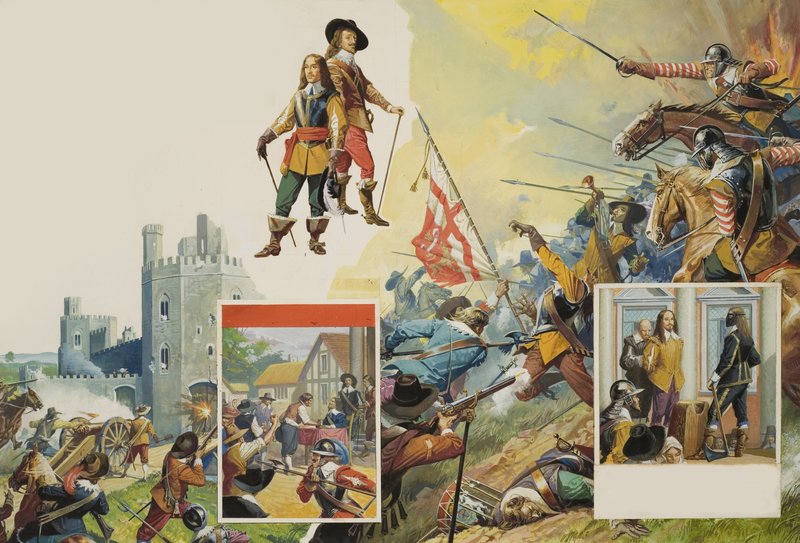 De Engelse Burgeroorlog door Severino Baraldi