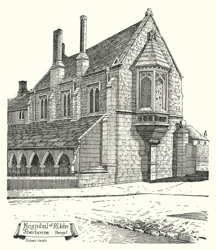 Hospital of St John, Sherborne, Dorset door Sidney Heath