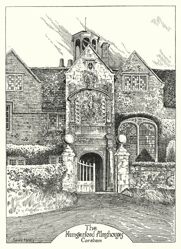 De Hungerford Armenhuizen, Corsham door Sidney Heath