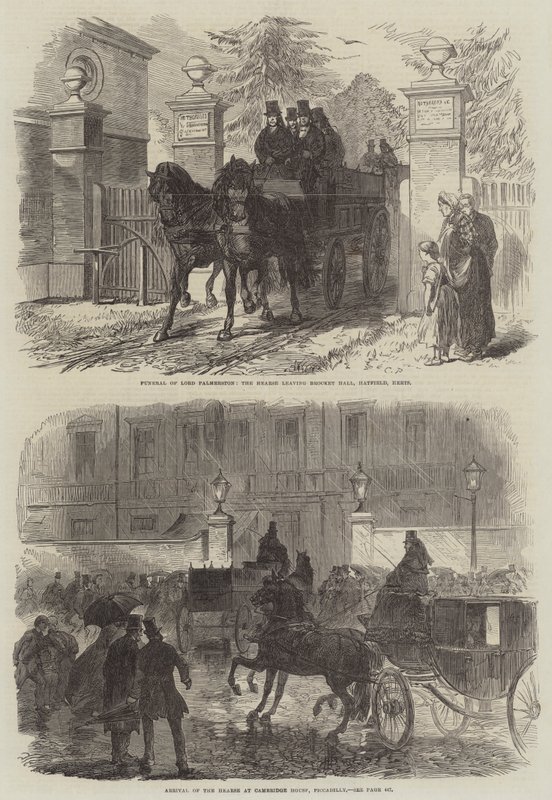 De begrafenis van Lord Palmerston door Sir John Charles Robinson