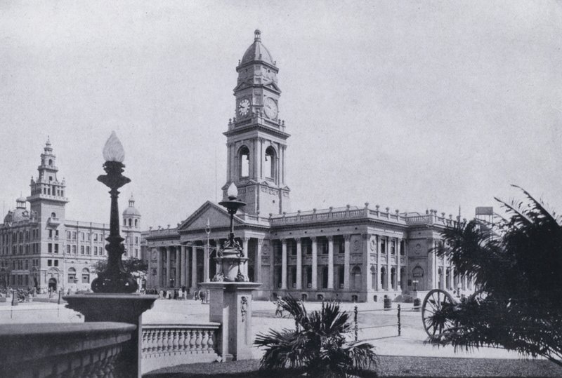 Postkantoor en Natal Bank, Durban door South African Photographer