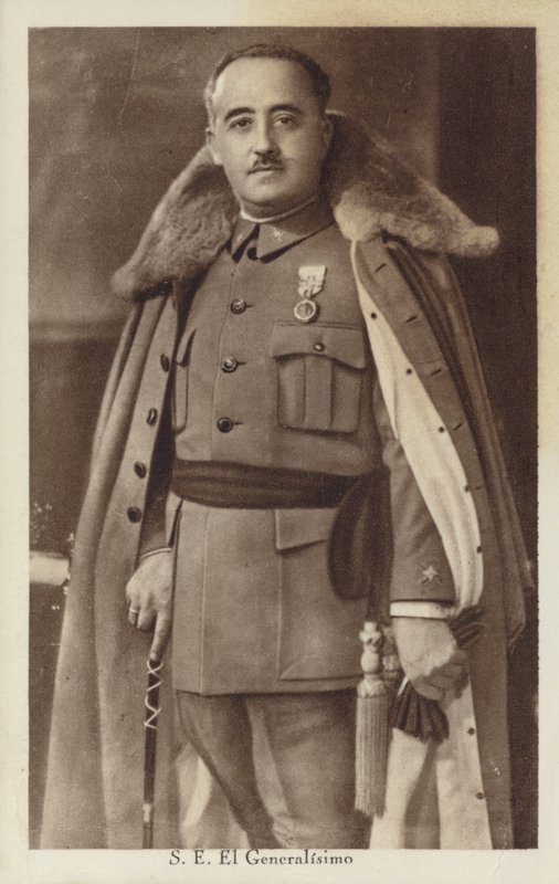 Francisco Franco, Spaanse generaal en dictator (z/w foto) door Spanish Photographer