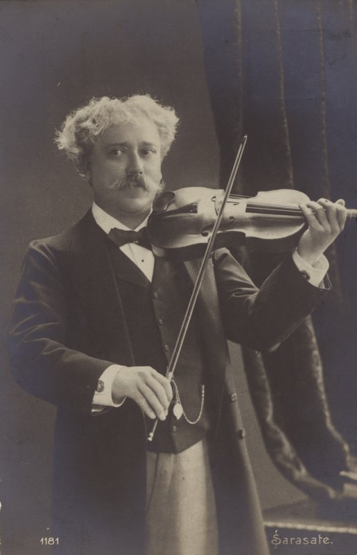 Portret van Pablo de Sarasate door Spanish Photographer