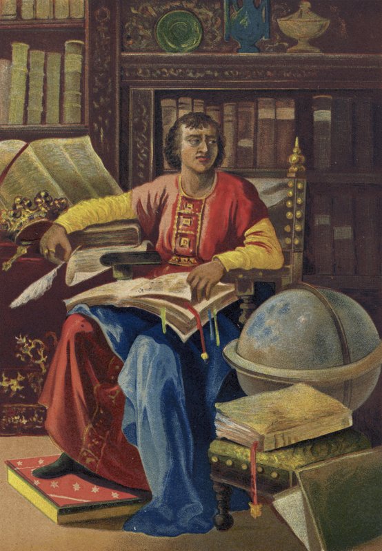 Alfonso X, koning van Castilië, León en Galicië door Spanish School
