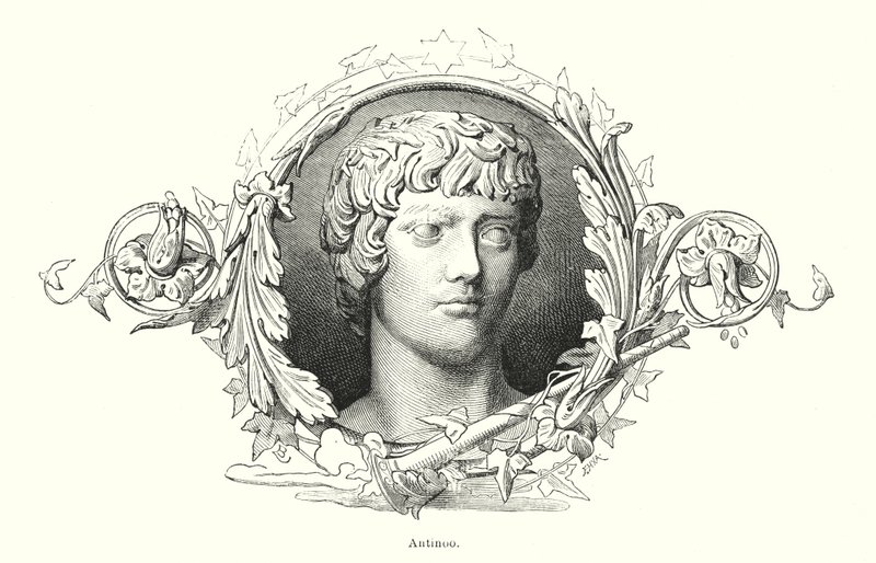 Antinous, Bithynische Griekse jongeling en favoriet van de Romeinse keizer Hadrianus door Spanish School