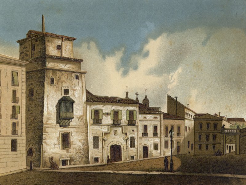 Huis waar Frans I van Frankrijk gevangen zat, Madrid, 1525-1526 door Spanish School