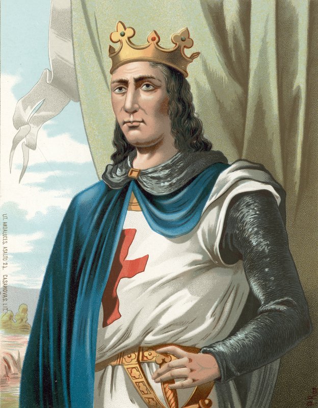 Koning Lodewijk IX van Frankrijk, of Saint Louis door Spanish School