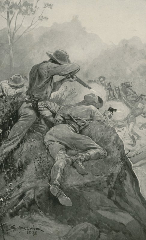 Aanval op een goudkonvooi door Stanley L. Wood