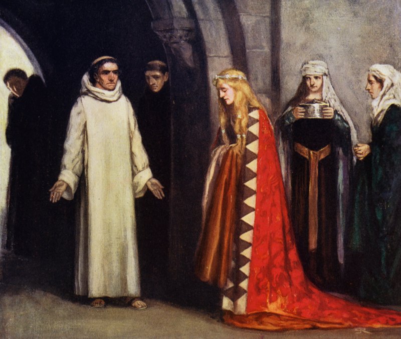 Sint Bernardus en zijn zus Hombeline door Stephen Reid