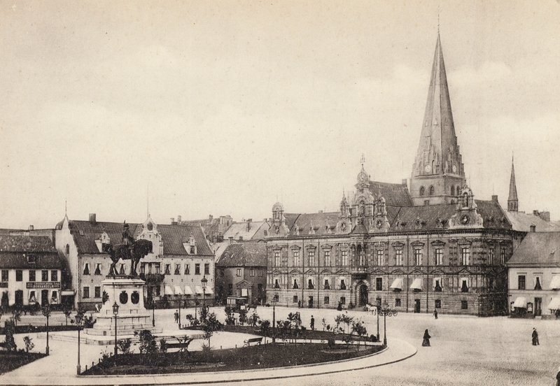 Zweden: Skåne, Malmö, Stortorget en het stadhuis door Swedish Photographer