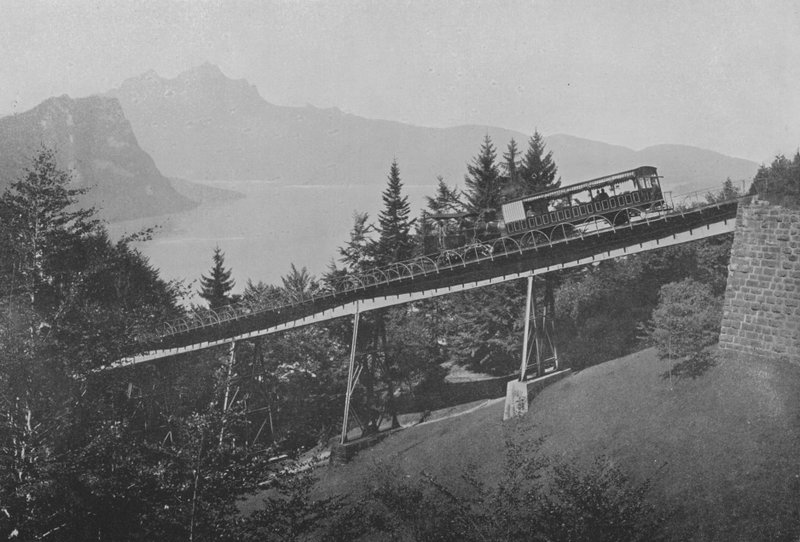 Rigi-lijn, Schnurtobelbrug door Swiss Photographer