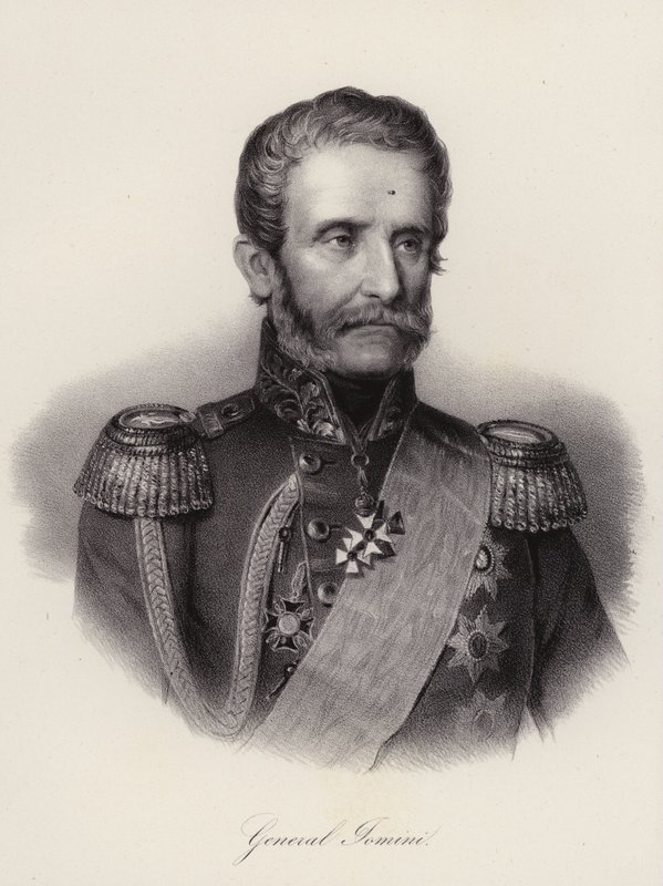 Antoine Henri, Baron van Jomini, Zwitserse generaal en militair historicus (gravure) door Swiss School