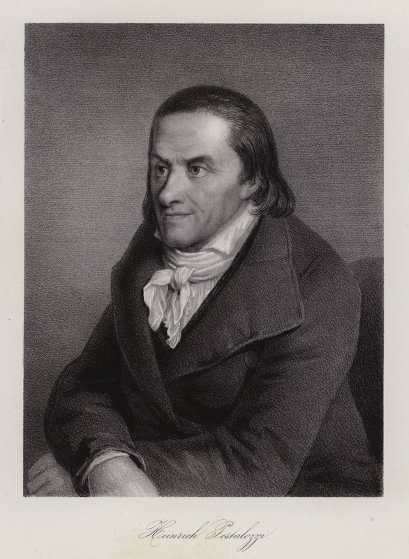 Johann Heinrich Pestalozzi, Zwitsers onderwijsvernieuwer (gravure) door Swiss School