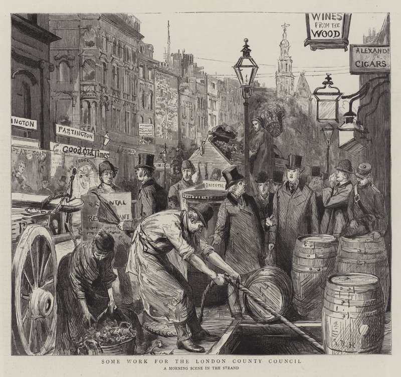Enig werk voor de London County Council door Sydney Prior Hall