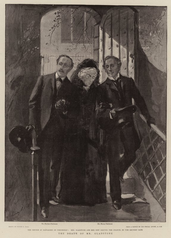 De Dood van Mr Gladstone door Sydney Prior Hall