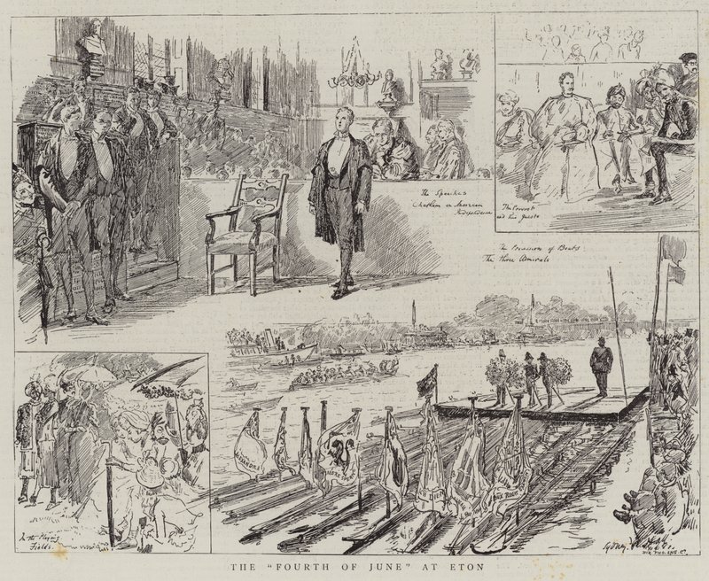 De Vierde Juni in Eton door Sydney Prior Hall