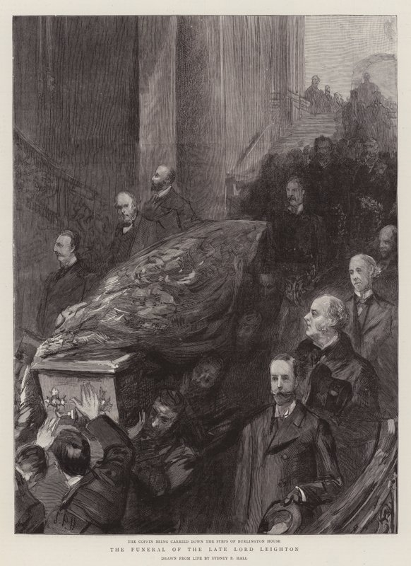 De Begrafenis van wijlen Lord Leighton door Sydney Prior Hall