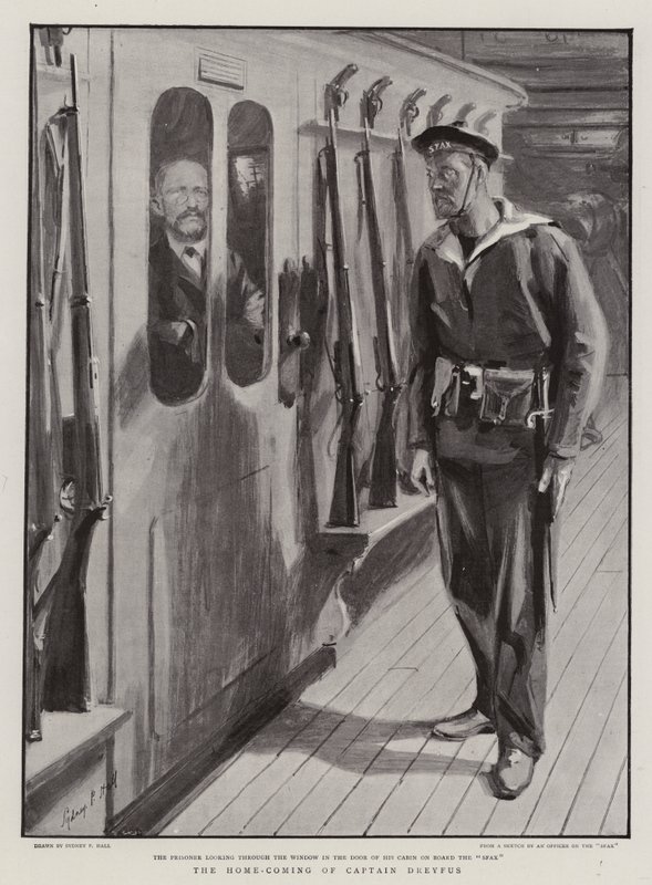 De Thuiskomst van Kapitein Dreyfus door Sydney Prior Hall