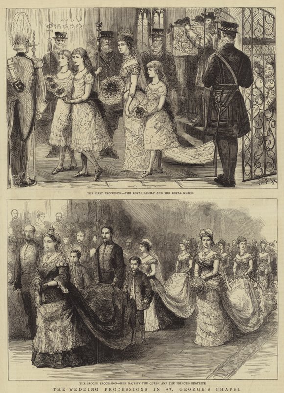 De huwelijksprocessies in de St. George
