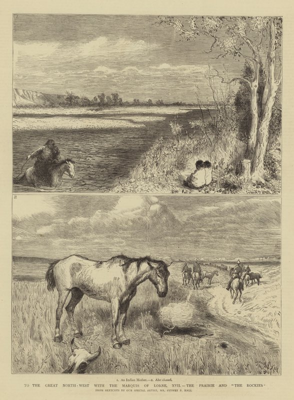 Naar het grote noordwesten met de Markies van Lorne, XVII, de Prairie en de Rockies door Sydney Prior Hall