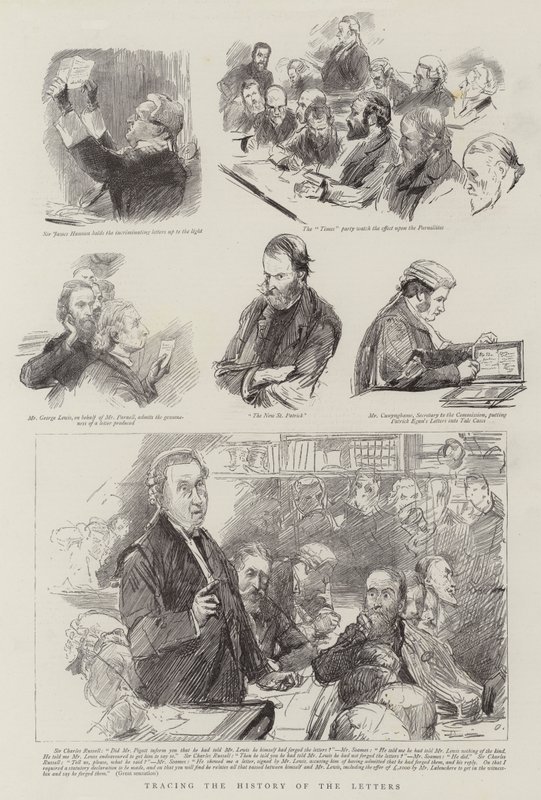 Het traceren van de geschiedenis van de brieven door Sydney Prior Hall