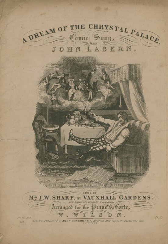 Een droom van het Crystal Palace, een komisch lied door John La Bern door T. Hampson Jones