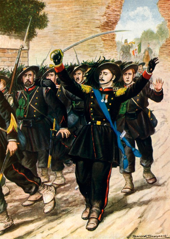 20 september 1870: Porta Pia - Doorbraak van de muren door Tancredi Scarpelli