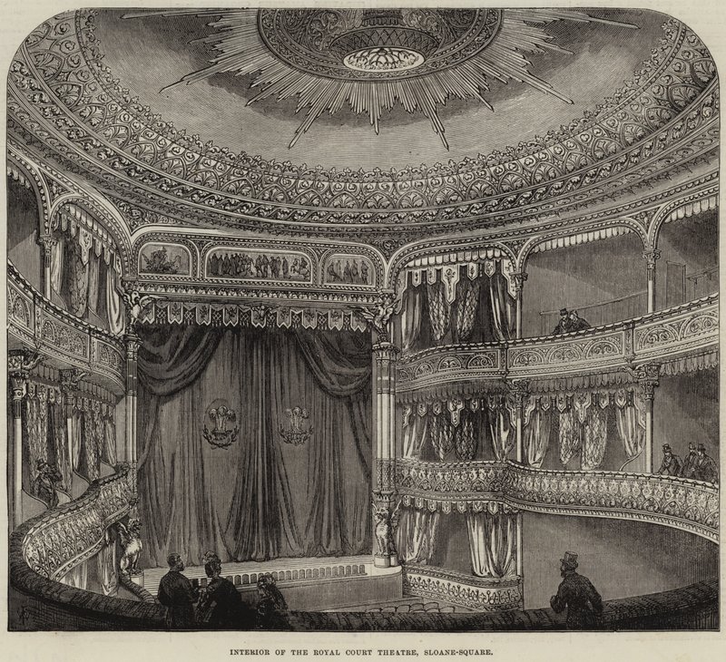 Interieur van het Royal Court Theatre, Sloane-Square door Thomas W. Wood