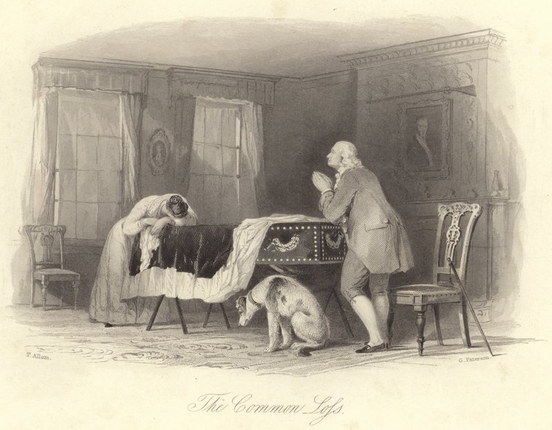 Het Gemeenschappelijk Verlies (gravure) door Thomas (after) Allom