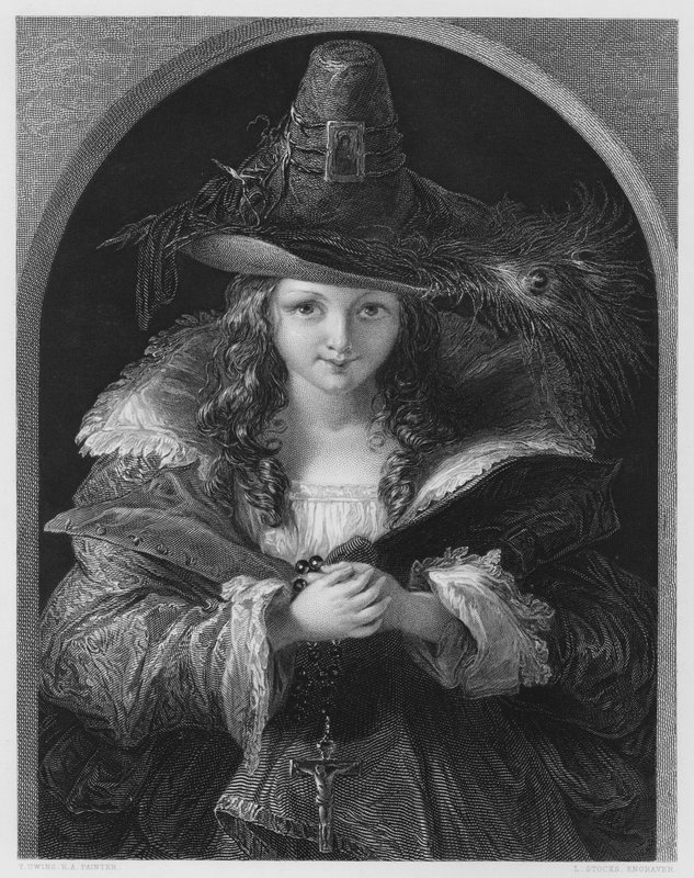De Chapeau De Brigand, van het schilderij in de Vernon Gallery door Thomas (after) Uwins