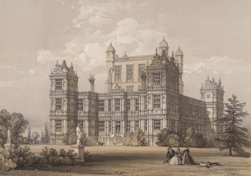 Wollaton Hall, Nottinghamshire door Thomas Allom