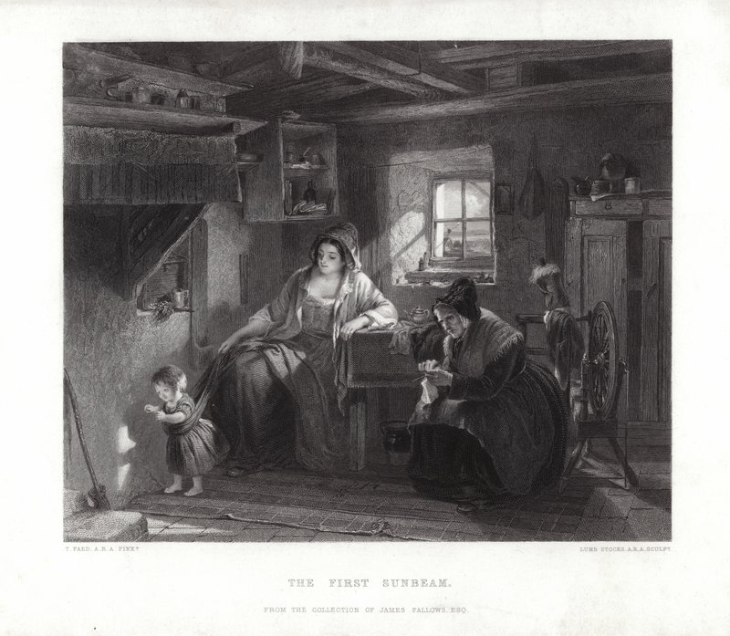 De eerste zonnestraal door Thomas Faed