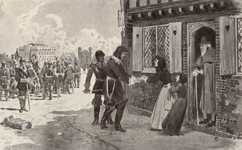 Sir Richard Fanshawe een Gevangene bij Charing Cross door Thomas Hamilton Crawford