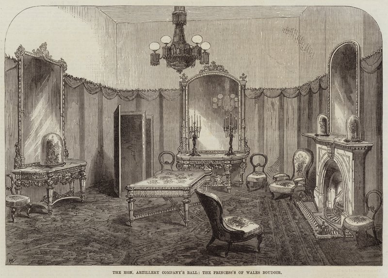 Het Bal van de Honourable Artillery Company, de Boudoir van de Prinses van Wales door Thomas Harrington Wilson