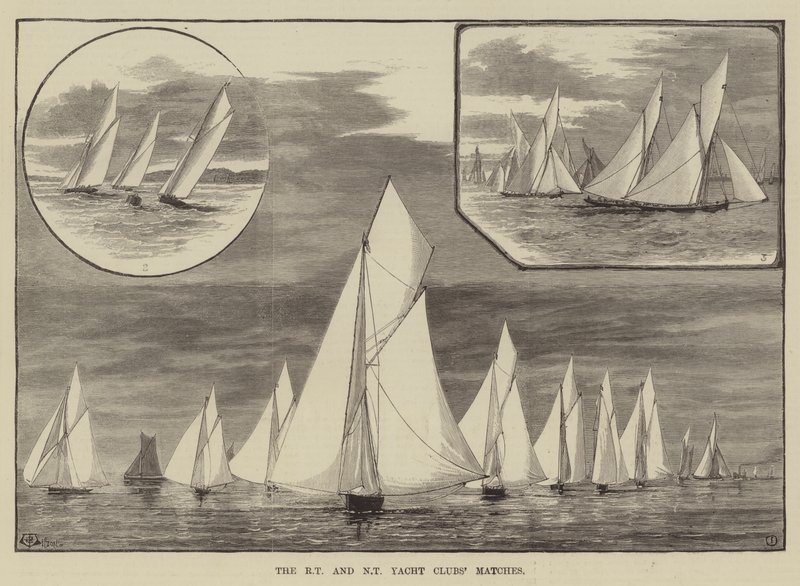 De Wedstrijden van de Koninklijke Thames en Nieuwe Thames Yacht Clubs door Thomas Harrington Wilson