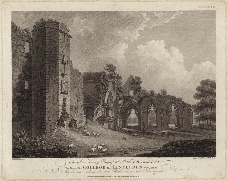 College van Lincluden door Thomas Hearne