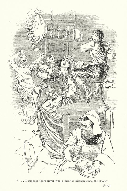 Illustratie voor Een sentimentele reis door Laurence Sterne (litho) door Thomas Heath Robinson