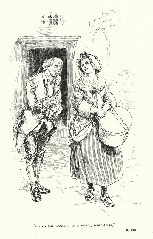 Illustratie voor Een sentimentele reis door Laurence Sterne (litho) door Thomas Heath Robinson