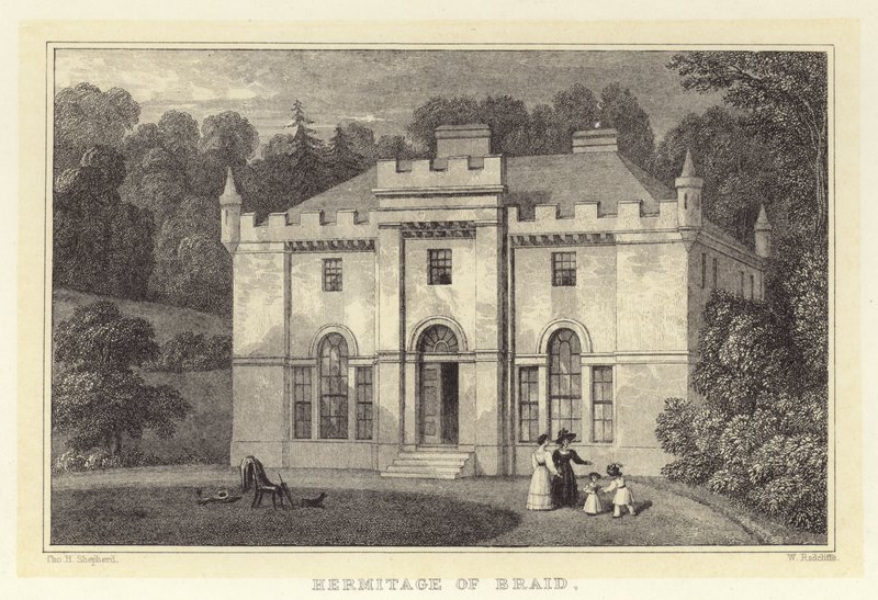 Hermitage van Braid door Thomas Hosmer (after) Shepherd