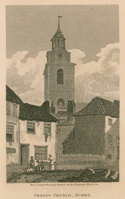Christ Church, Southwark, Surrey door Thomas Hosmer Shepherd