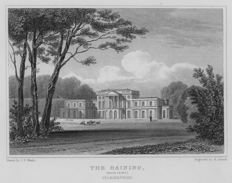 The Haining, Noordkant, Selkirkshire door Thomas Hosmer Shepherd