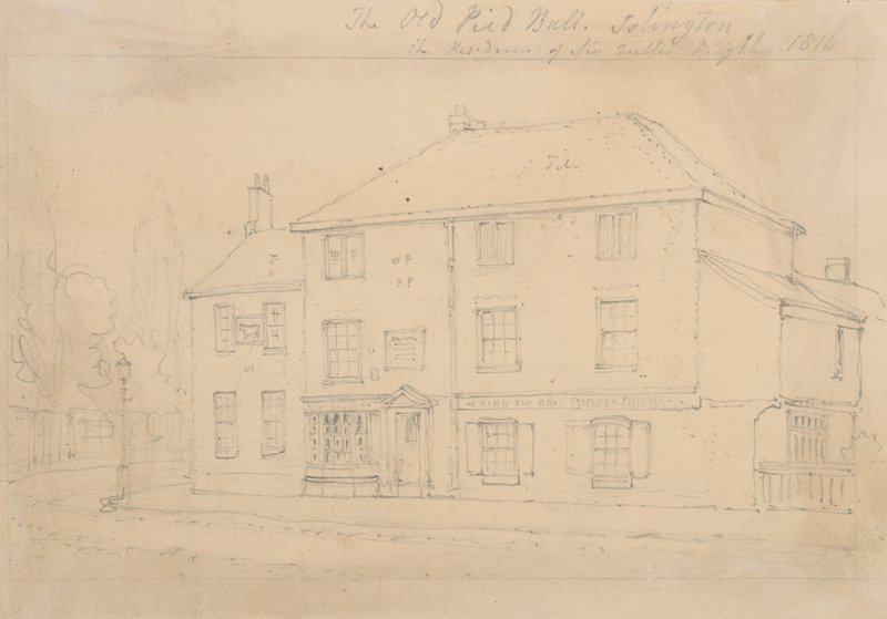 De Oude Pied Bull Inn, Islington door Thomas Hosmer Shepherd