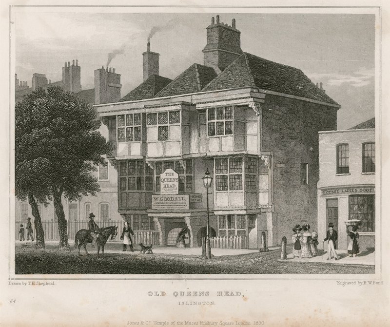 Het Oude Koninginnenhoofd, Islington door Thomas Hosmer Shepherd