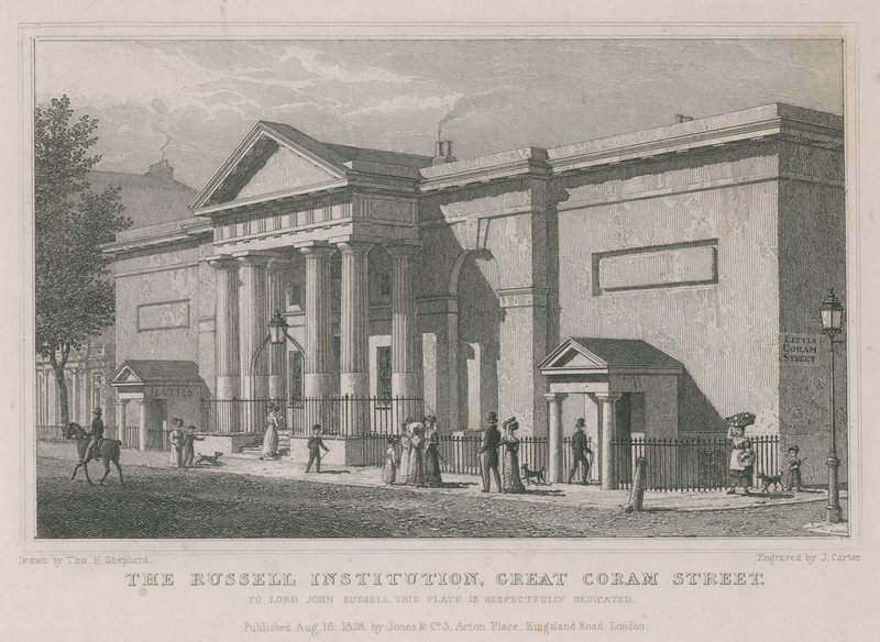 De Russell Instelling, Great Coram Street, Londen door Thomas Hosmer Shepherd