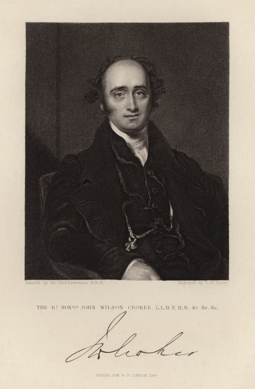John Wilson Croker door Thomas Lawrence