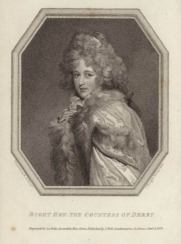 Rechtse Eerbare Gravin van Derby door Thomas Lawrence