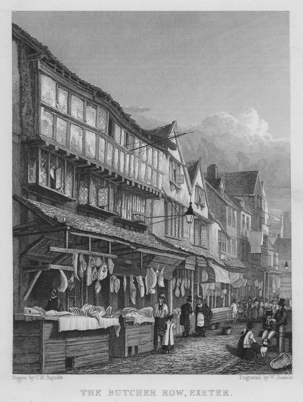De Slagersrij, Exeter door Thomas Mann (after) Baynes