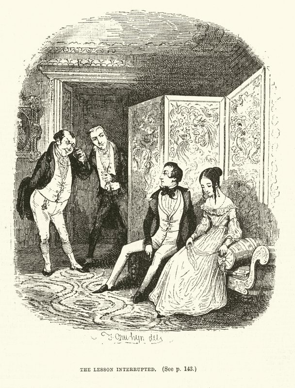 Illustratie voor Valentine Vox (gravure) door Thomas Onwhyn